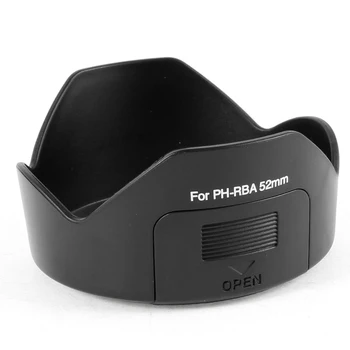 Черна сенник за обектив обектив PH-RBA 52 мм за Pentax SMCP-DA 18-55 mm f/3,5-5,6 AL