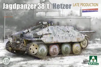 Комплект модели TAKOM 2172X в мащаб 1/35 Jagdpanzer 38 (t) Hetzer късно производство, Без да интериор, ограничено издание