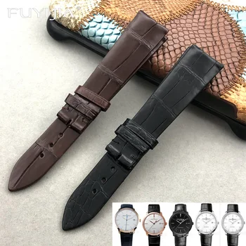 FUYIJIA Luxury Custom G-irardP-erregaux watchband Най-каишка от кожа на Алигатор 19 мм и 20 мм и Каишка От естествена Кожа Каишки за часовници от Крокодилска Кожа