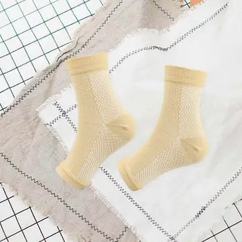 Висококачествени чорапи за йога, Дишащи Компресия Чорапи за Йога и без чорапи, без хлъзгане чорапогащи за усвояване на пот, 3 чифта за комфорт