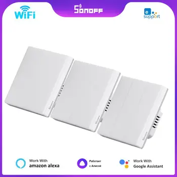 SONOFF TX T5 Ultimate Smart Wall Switch С Пълен Сензорен Достъп LED Light Edge Мултисензорен Дистанционно Управление eWeLink чрез Алекса Google