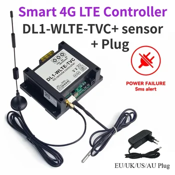 DL1-WLTE-TVC Интелигентен Контролер 4G LTE 30A SMS Контрол на температурата И Влажността на Порта за Отваряне на Гаражни врати Автоматична Аларма За Спиране на тока
