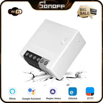 SONOFF MINIR2 Wifi Smart Switch Безжичен Модул за автоматизиране на двустранния дистанционно управление DIY Switchers, eWeLink Алекса Google Home Alice