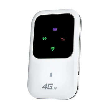 1 комплект 150 Mbps Wifi модем авто мобилен Wifi безжична точка за достъп бял цвят, със слот за сим-карта за Безжична Mifi