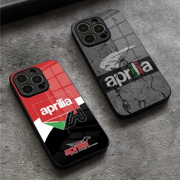Калъф за телефон мотоциклет на Aprilia Racing Italy за Iphone 15 14 12 11 13 Pro Max Mini X Xr Xs Puls Glass