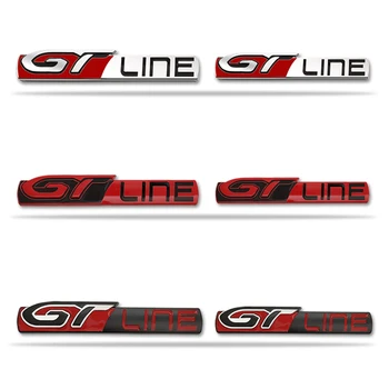 3D автомобилната стикер с логото на GT LINE, Метална емблема, значки, стикери за Peugeot GT 206 307 308 3008 207 208 508 2008 5008 107 205 4008