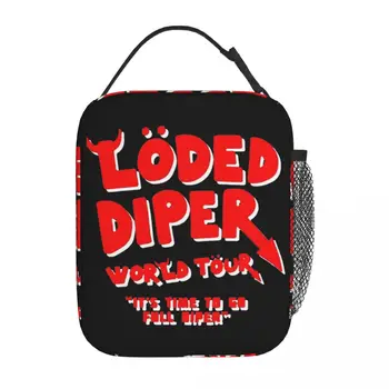 Loded Diper Tour Rock Band Термоизолированные Кът Чанти за Училище Преносим Bento Box Охладител Thermal Food Box