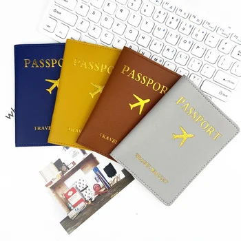 Класически модерен малък самолет топъл печат, Нова пътна чанта за паспорт, мултифункционален защитен калъф за съхранение, чанта за паспортных карти