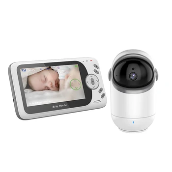 4,3-Инчов Екран PTZ Видео на бебето следи Батерията Сигурност Бавачка Камера Безжична Камера за Обратно Разговор Нощно Виждане Напомняне За Време на Хранене