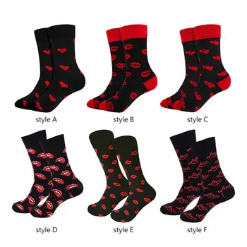 Чорапи със средна дължина, чорапи с принтом, подаръци за Свети Валентин