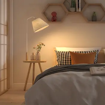 Скандинавски дървена тенис на лампиона, модерен минималистичен творчески разтегателен диван в хола в близост До с led нощни лампи журнальными