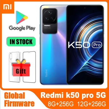 Смартфон Xiaomi Redmi K50 Pro 5G MTK и с яркост 9000 120 W и бързо зареждане 5000 mah