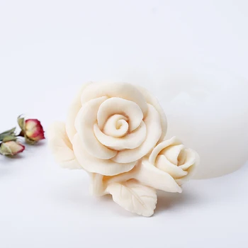 3D форма за цветя сапун Силиконова форма за торта и свещи Форми за производство на пионового сапун със собствените си ръце Коледни форми