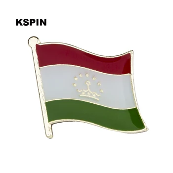 На жени с флага Таджикистан, икона-брошка на ревера, икони 1БР KS-0171