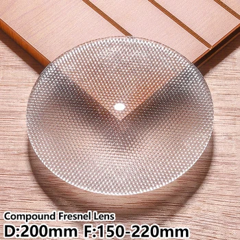 Комбинирани лещи Fresnel Honeycomb eye Елиминират разсеяна светлина Фотографска лампа Cast light Fly eye обектив D200mm F220mm Адаптивни