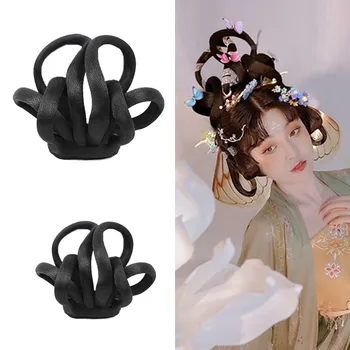 Черни аксесоари за коса за Феи за жени, шапки за cosplay Hanfu сладък форма, сувенири за студийната фотография в стил ретро