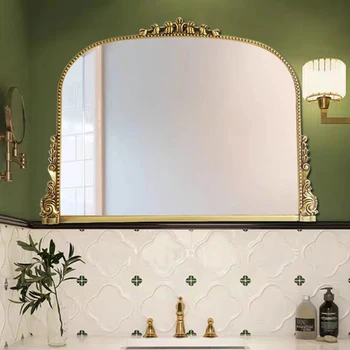 Стенно винтажное огледало в стил баня, Кавайное стъкло, скандинавските Големи огледала Създава Обстановка на банята в коридора Espejo Cuerpo Entero