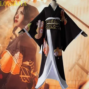 Жена традиционните японски кимона, аниме-карнавални костюми за ролеви игри на Хелоуин, азиатски халати за фотография