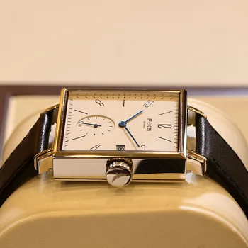 Мъжки часовник FEICE, луксозни прости малки квадратни автоматични механични часовници, коледни подаръци за студенти, водоустойчив спортен часовник FM301