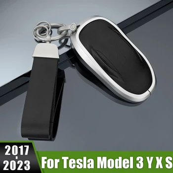 За Tesla, Модел 3 Y X S 2017 2018 2019 2020 2021 2022 2023 Алуминиев Автомобили Смарт Ключ Калъф Защитно Покритие Ключодържател Довършителни Аксесоари