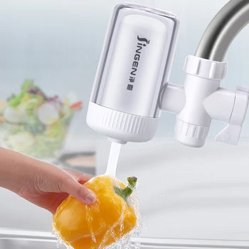 Дълготраен филтър за кран, Моющаяся система за филтриране на вода, намалява лош вкус на хлор за домашна кухня, баня