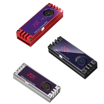 Охладител на радиатора SSD с дигитален температурен OLED-дисплей M. 2 2280 22110 NVME за твърд диск