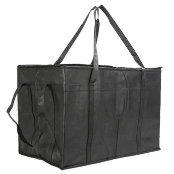 1 бр. изолирано чанта за доставка хранене/пица, изолирани торбички за пазаруване за еднократна употреба, изолирани чанти-хладилници