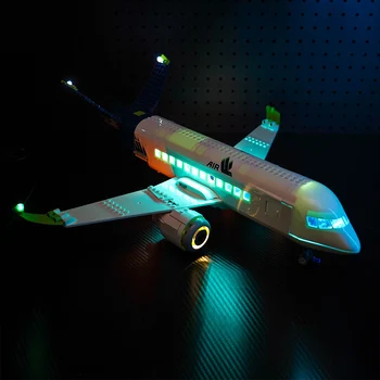 Комплект Lazishi LED light 60367 е подходящ за изграждане на блоковете пътнически самолети (само с осветителни уреди)