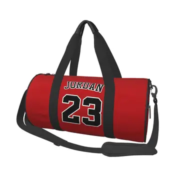Баскетболни Червени 23 стаи, модерни спортни чанти, тренировочная спортна чанта, Аксесоари за фитнес зала, Красиви чанти, мъжки дизайн, Преносима чанта за фитнес