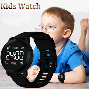 Детски часовник Spaceman, спортни led цифров часовник, каишка силикон, водоустойчив електронен ръчен часовник за деца, подаръци за момчета и момичета