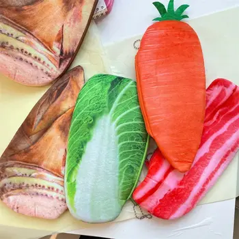 Креативна имитация на Зеленчукова Плюшено молив случай Скъпа Чанта за моливи Чанта за съхранение на училищни принадлежности Студентски молив случай за писалки Чанта за канцеларски материали за момчета
