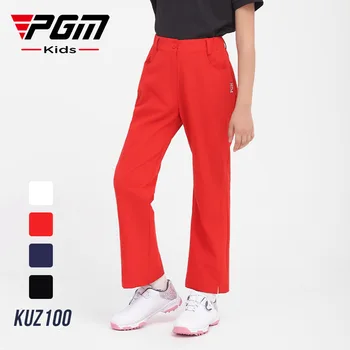Детски панталони за голф PGM, бързо съхнещи Модни дишащи и удобни панталони за момичета, спортни облекла за активен отдих, панталони за почивка KUZ100