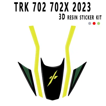 Стикер TRK702 3D Гел Епоксидни Стикер Комплект 3D Защитен Стикер предната част на Мотоциклет За Benelli TRK 702 TRK 702X 2023-