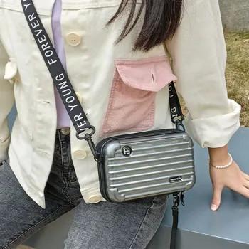 Модерна чанта през рамо, чанта за грим и пътуване в твърда черупка, водоустойчива чанта за съхранение на тоалетни принадлежности, чанта за багаж за PC