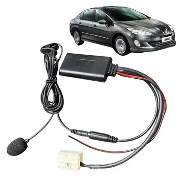 Безжичен Модул За Аудио Aux Кабел-Адаптер 12-Пинов Aux Радио Кабел За Peugeot 307 408 508 ForCitroen Sega Стерео Допълнителен Приемник