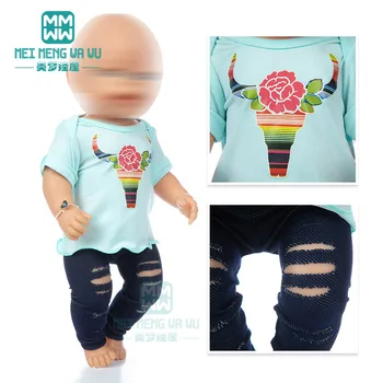 Подходящ за 43-сантиметровой играчки new born кукла American baby OG Балетные поли, спортни костюми, трикотажни обувки Подарък за момичета
