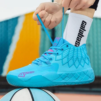 Брандираната професионална мъжки баскетболни обувки, баскетболни маратонки, няколко противоскользящих баскетболни обувки с висок берцем, дишащи мъжки баскетболни обувки