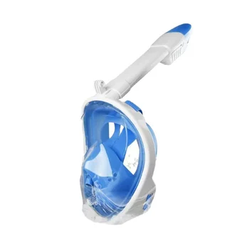 Със сменяема силиконова маска за гмуркане с шнорхел за подводно плуване за възрастни, маска за гмуркане с широк преглед, защита от замъгляване и течове