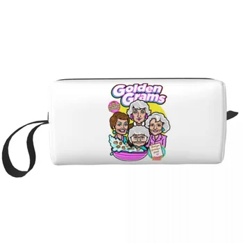 Козметични чанти Golden Grams Golden Girls Dorothy 80s Friend TV, косметичка голям капацитет, модерна пътна чанта за съхранение в чантата си