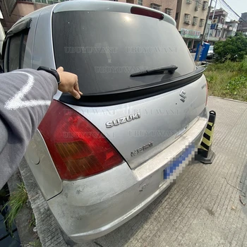 За Suzuki Swift 2005-2012 висококачествен заден спойлер, задното крило на багажника от въглеродни влакна, заден спойлер на покрива, крило, перваз на багажника, капака на багажника