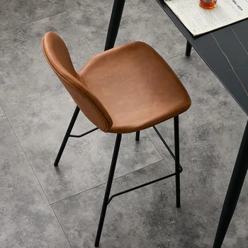 Бар стол, високо столче, домакински облегалка желязо art, бар стол, модерен минималистичен маса, изчистен бар стол, стол