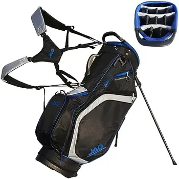 JAD Golf, ежедневна чанта-поставка Премиум-клас за голф, за мъже и жени, 14-позиционен горните разделители, сверхлегкая, удобна за носене, Голям размер