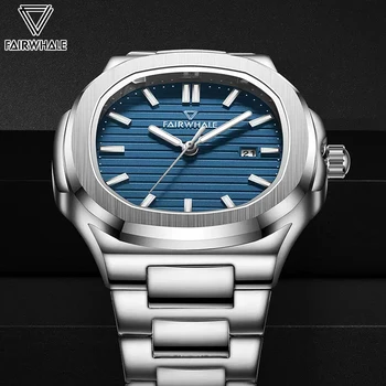 Mark Fairwhale Луксозни мъжки бизнес часовници с автоматично датата, светещи водоустойчив кварцов ръчен часовник Fashion Man Безплатна доставка Reloj 2023