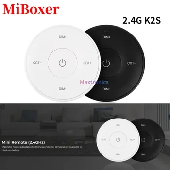 Безжичен контролер MiBoxer 2.4 G K2S Mini Remote Панел на цветовата температура и дистанционно управление с регулируема затъмняване на Led лента LED Buld