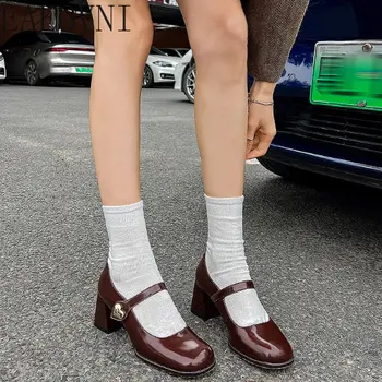 2023 Нови обувки Mary Jane, дамски обувки, дамски обувки в стил Лолита 