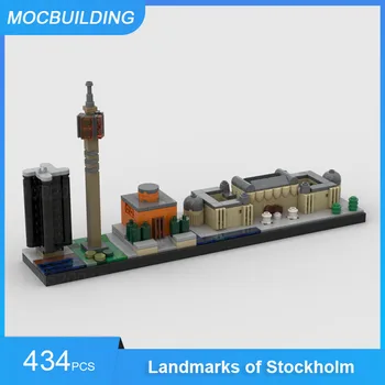 Градивните елементи на MOC, разглеждане на забележителности на Стокхолм и Торонто, архитектура на хоризонта, Направи си САМ, Събери тухли, Творчески Играчки, Подаръци