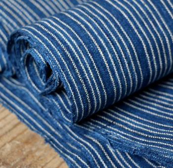 Тъкани са ръчно изработени, която е боядисана в син цвят индиго плат за пэчворка, груб плат за чаено подложка, за декорация на дома за пердета