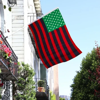 Американски флаг 3x5 Фута за тежки условия на работа на открито Бял Черен Зелен Червен Подкрепа на Палестина