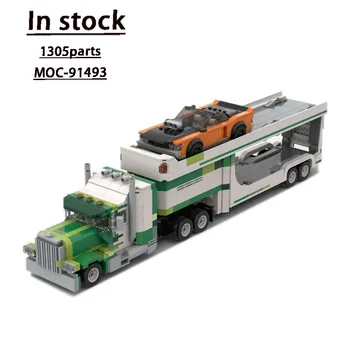 MOC-91493автомобильный превозвача Събира от сращиваемых строителни блокове Модел 1305 Строителни блокове от информация за детски подарък за рожден ден