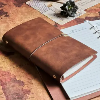 Ретро тетрадка твърди корици формат А5, дневник от изкуствена кожа, записная на книгата, откъснат, Бележник, дневник, канцеларски материали, канцеларски материали, ученически пособия